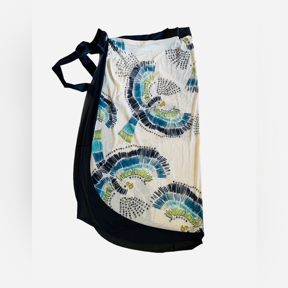 2pc One-Piece Bathing suit & Sarong Matching Set size Medium - Picture 3 of 7